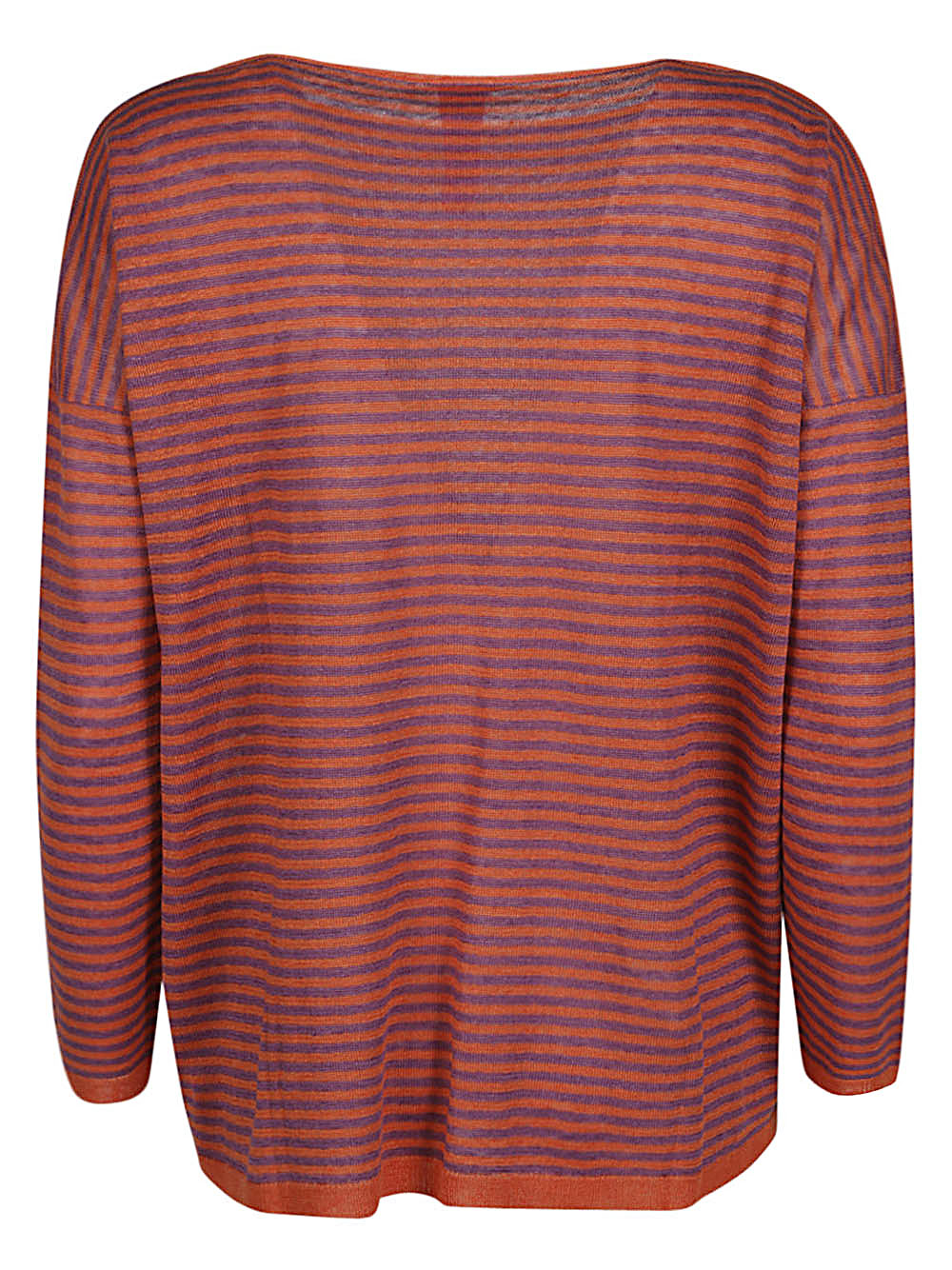 Alessandro Aste Boat neck striped linen sweater