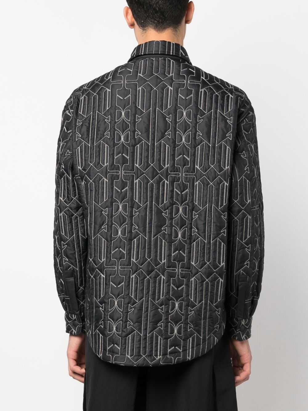 Palm Angels Monogram quilted overshirt