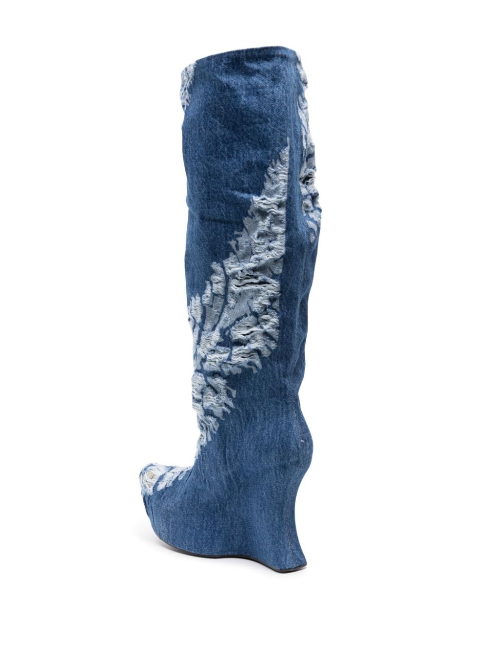 Masha Popova Boots with a worn-in denim effect