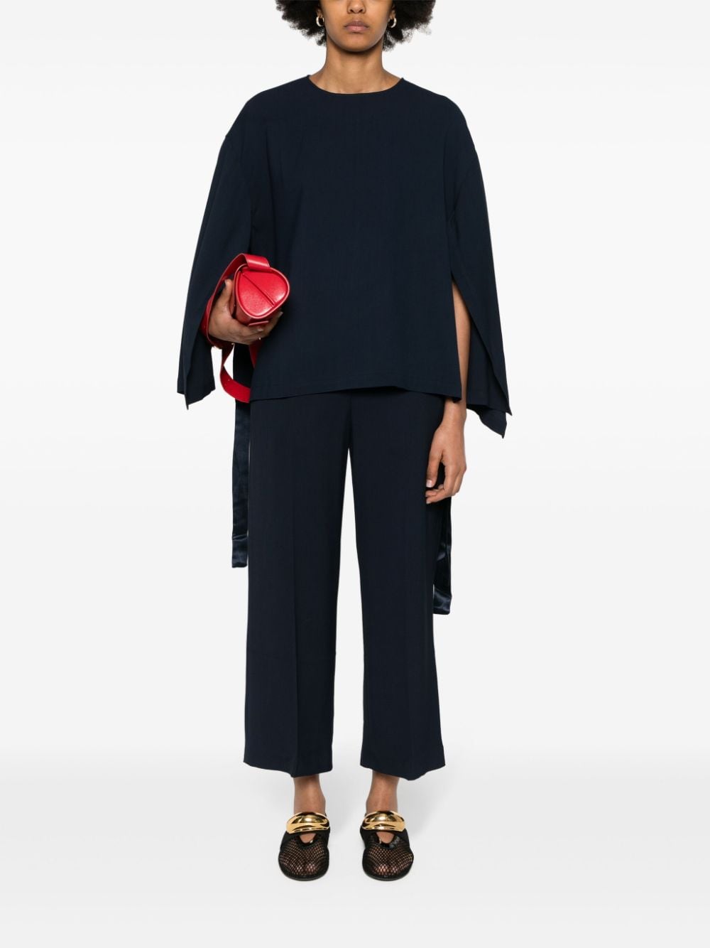 Erika Cavallini Semi-Couture Wide-leg trousers