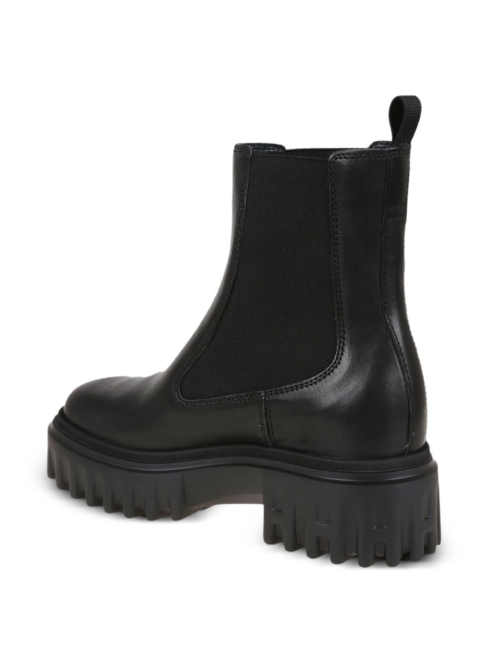Hogan Pre H700 Black Leather Chelsea Boots.