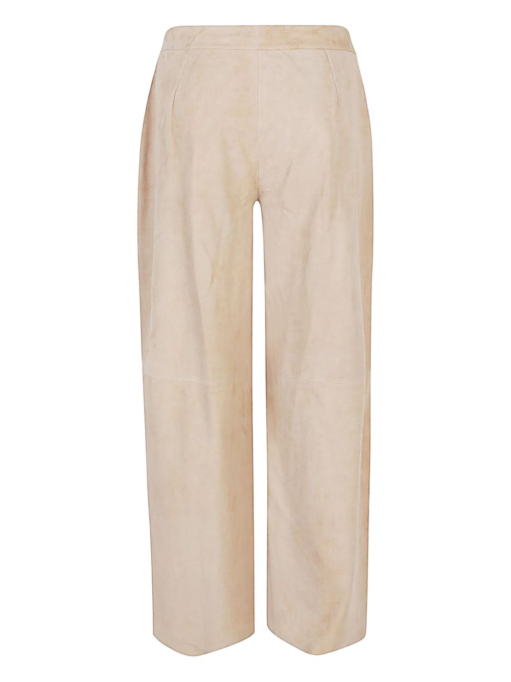 Via Masini 80 Suede leather trousers