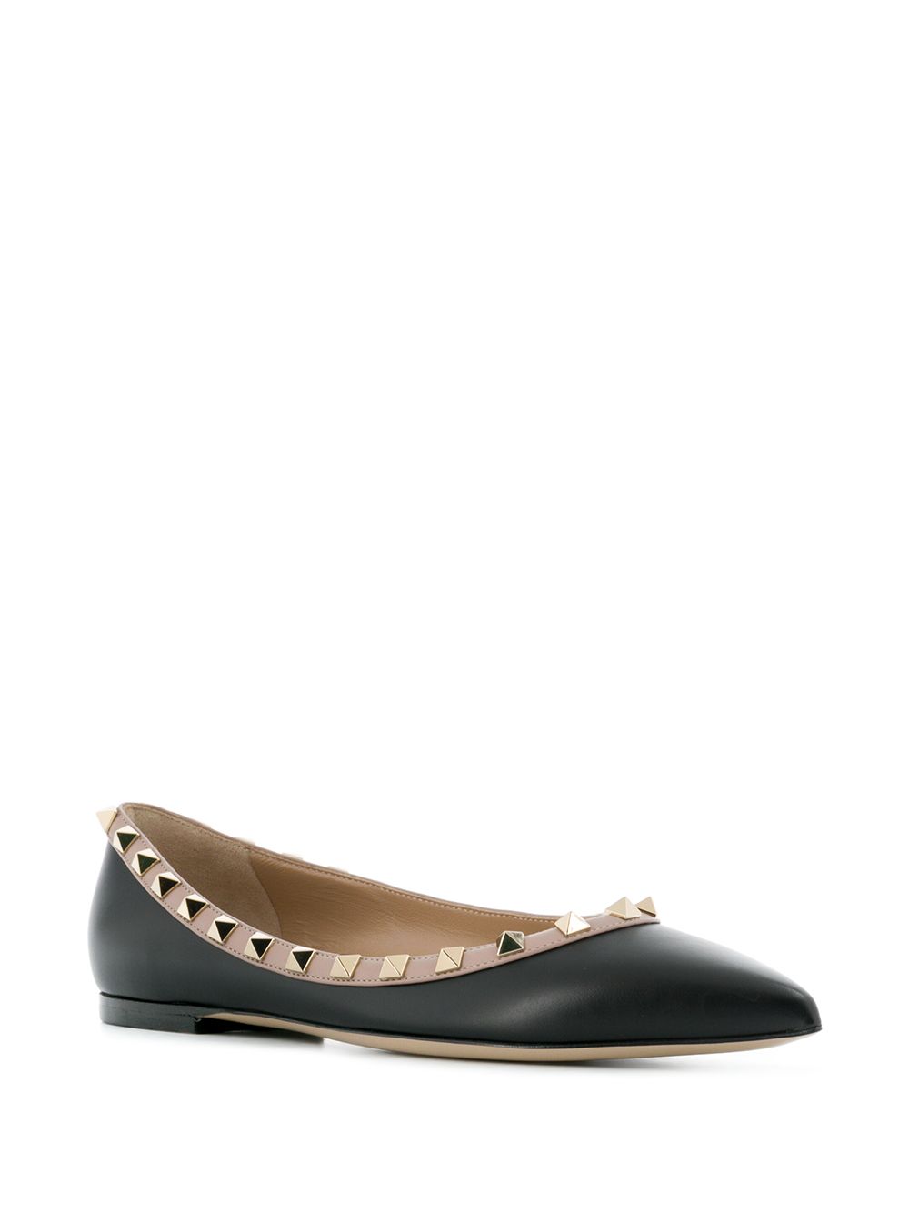 Valentino Garavani Patent Rockstud Ballet Flat