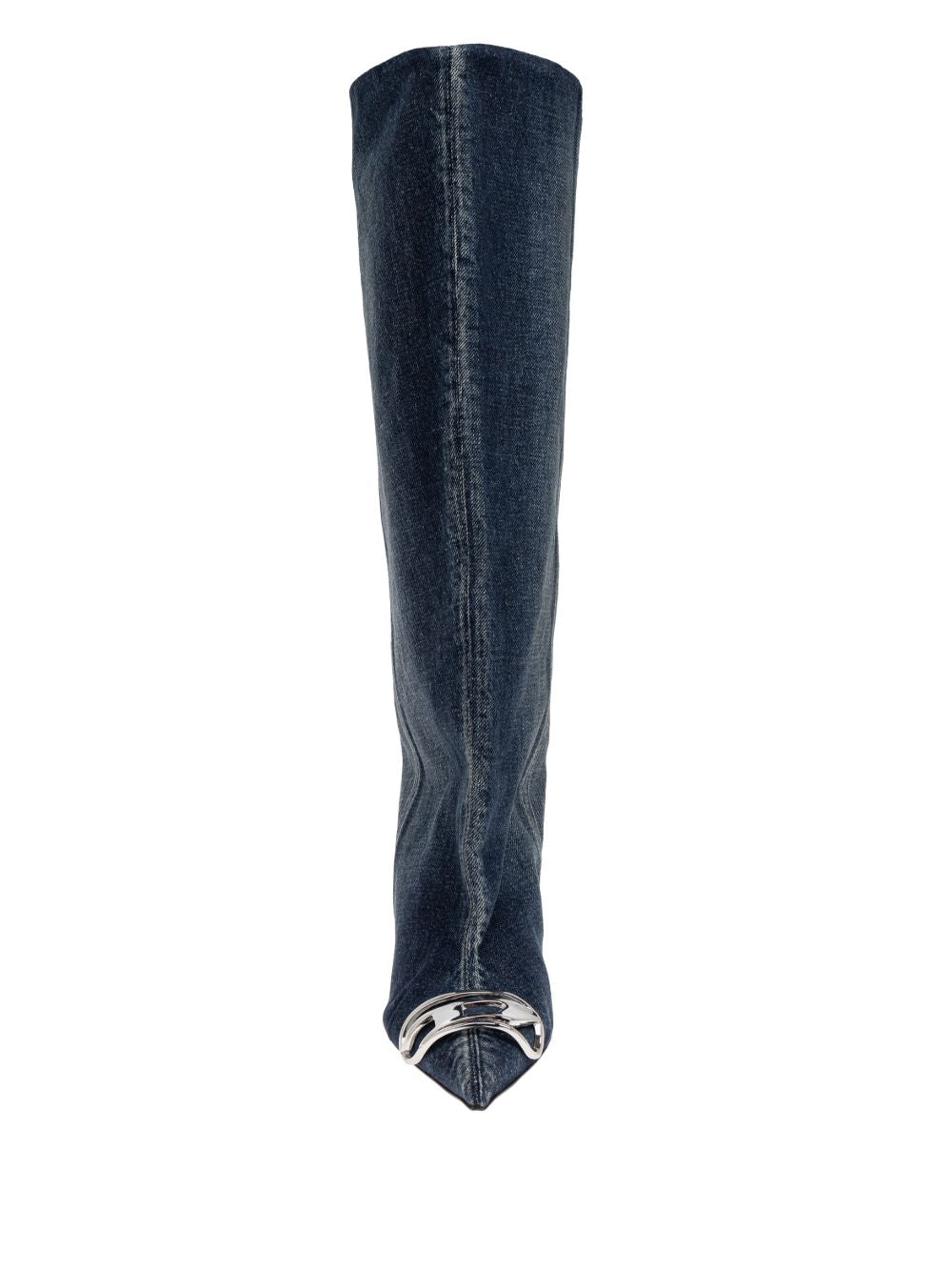 Diesel D-Venus-Slouchy knee-high boot in denim