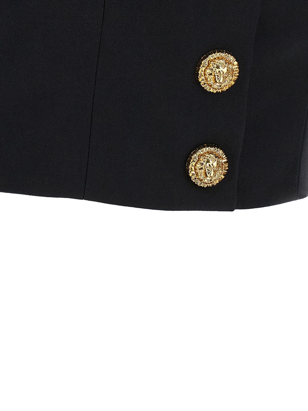 Balmain cropped Wool brassiere top