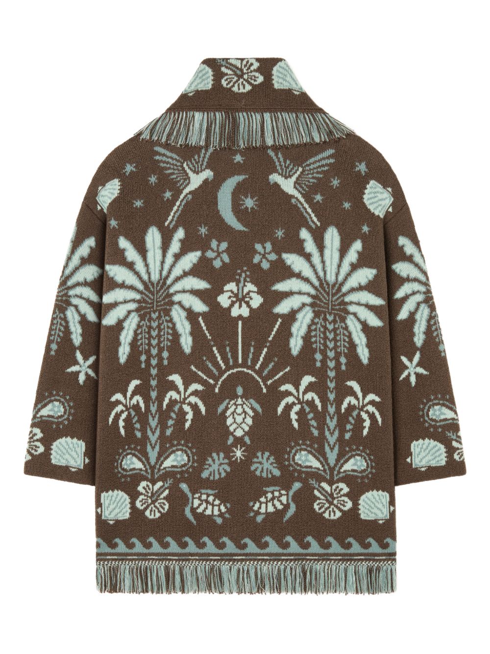 Alanui Echoes Of The Island wool and cotton cardigan