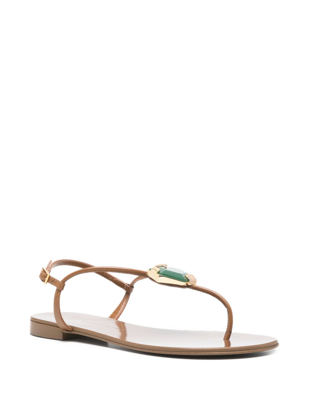 Giuseppe Zanotti Atlantide buckle-embellished thong sandals.