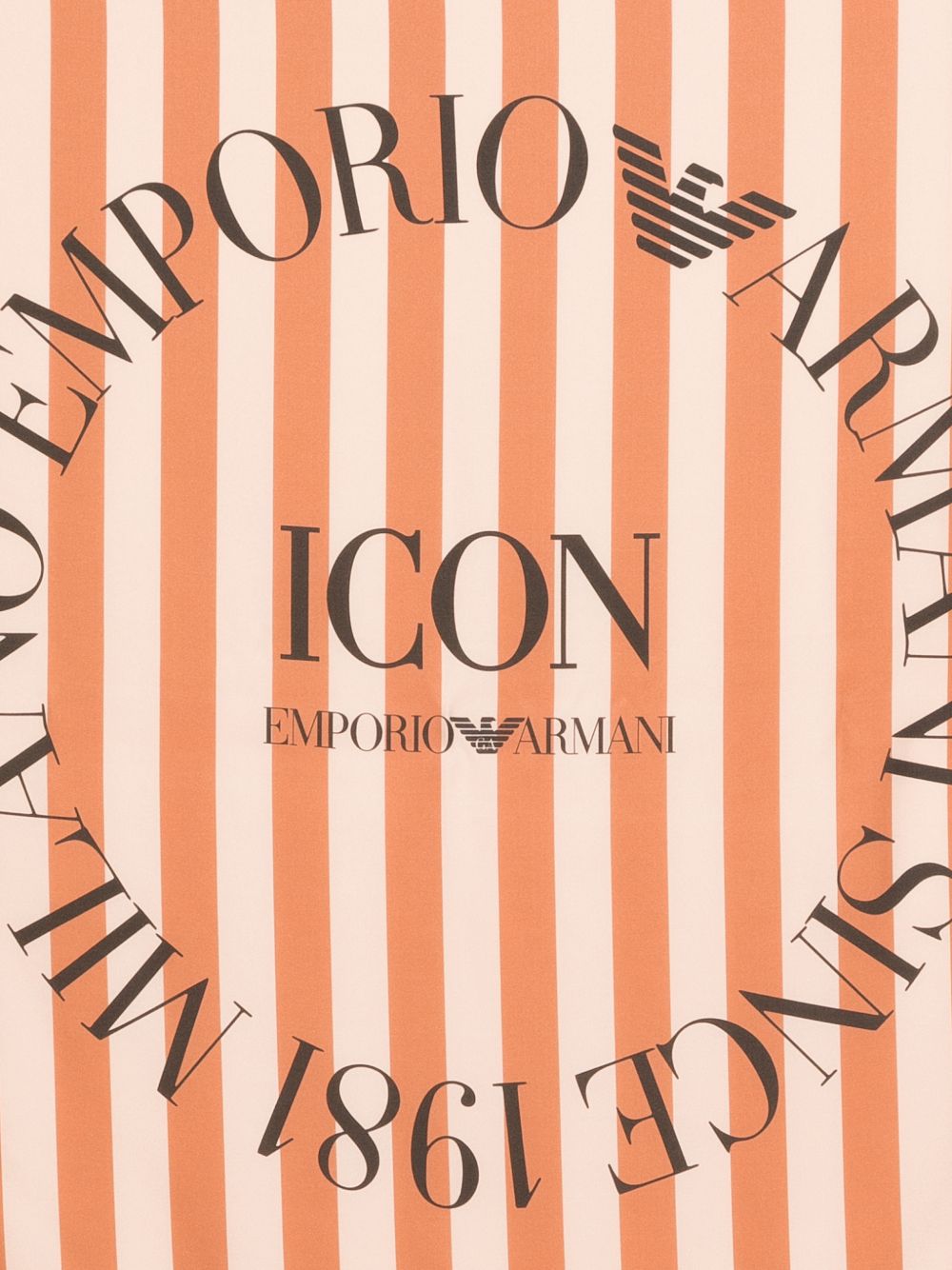 Emporio Armani Icon Print Pure Silk Foulard