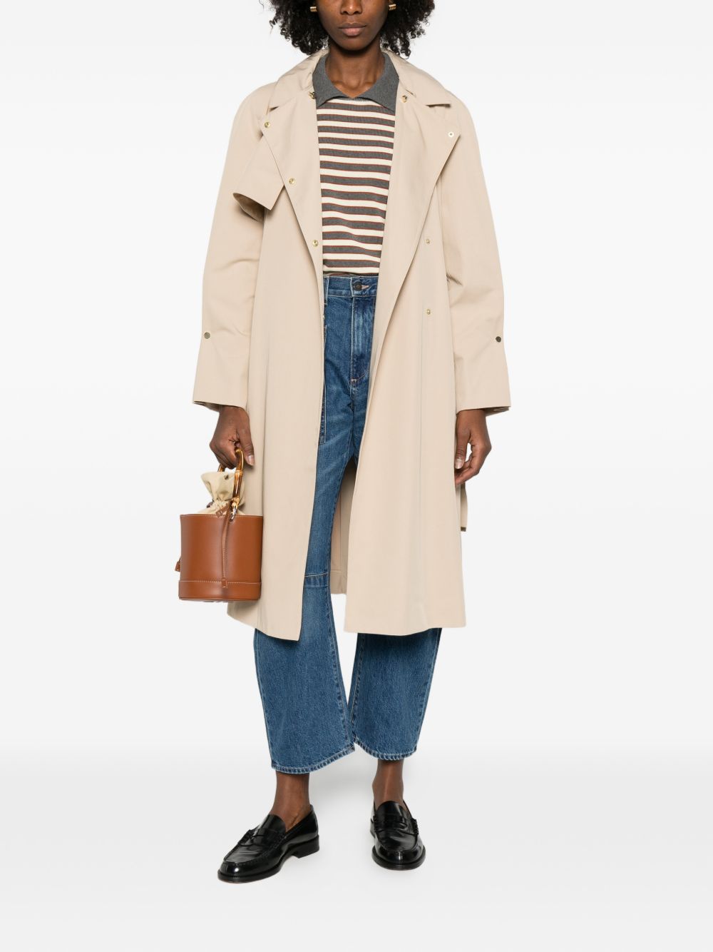 Emporio Armani Cotton blend trench coat