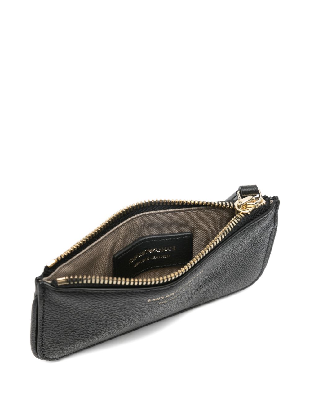 Emporio Armani Myea Deer-Print Card Holder With Zip