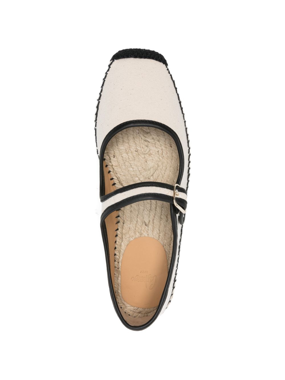 Castañer Padua Bicolor Canvas Mary Jane Espadrilles.