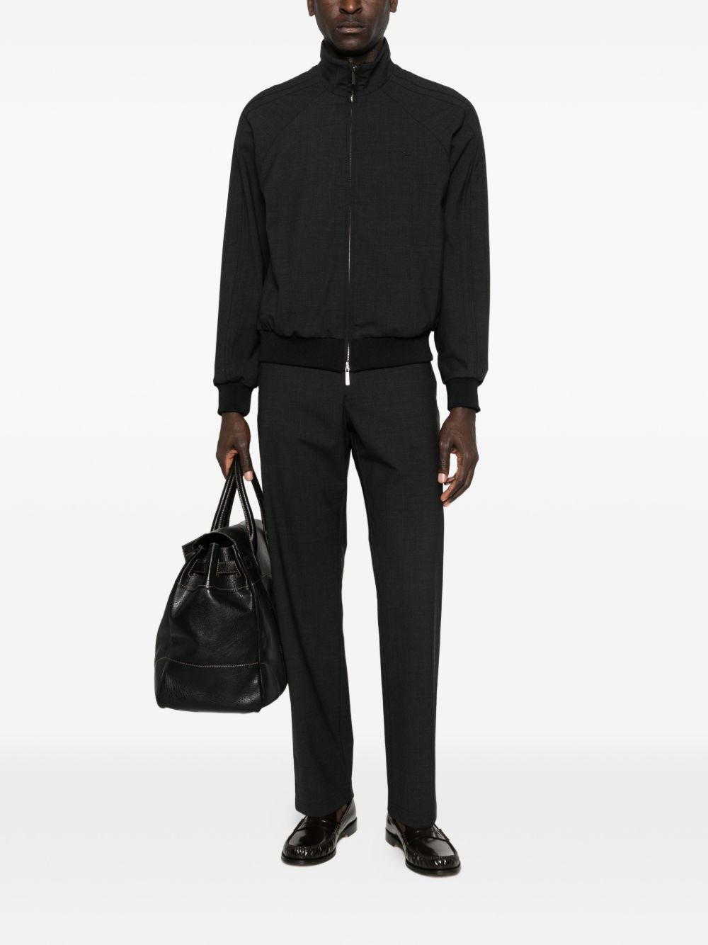 Emporio Armani Wool blend bomber jacket