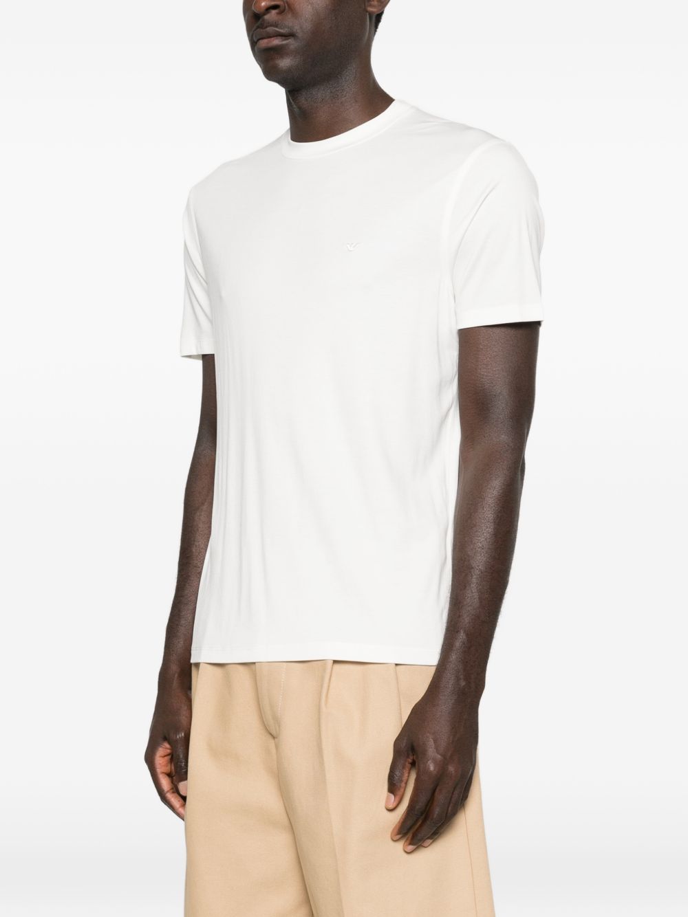 Emporio Armani Modal and silk blend t-shirt