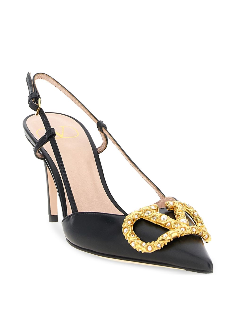 Valentino Garavani Vlogo Signature Slingback Décolleté In 80mm