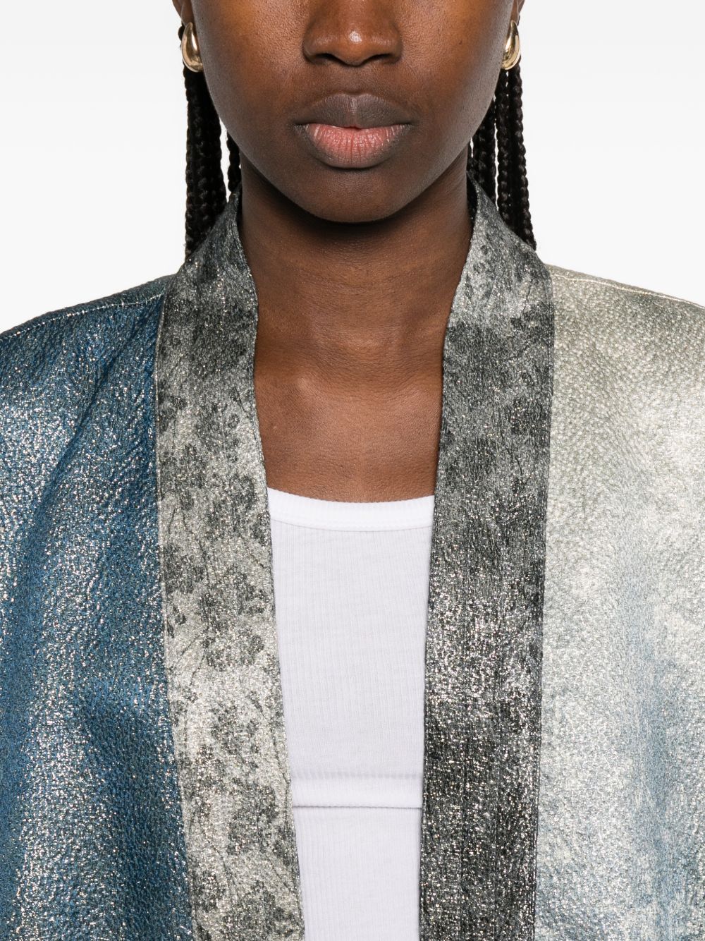 Pierre Louis Mascia Printed kimono jacket