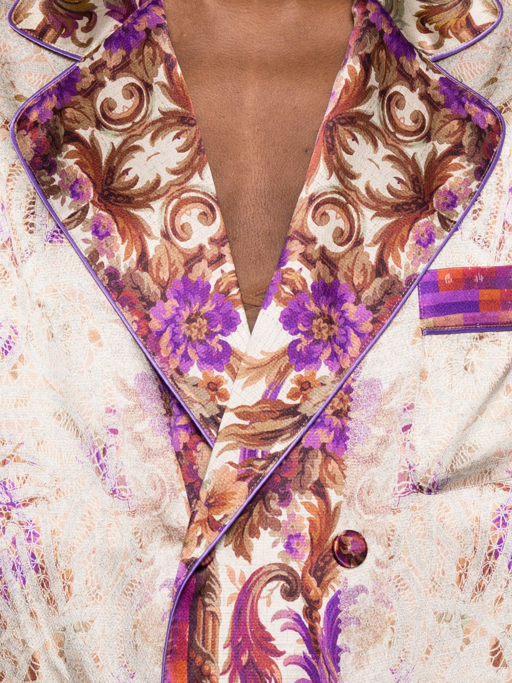 Pierre Louis Mascia Printed silk jacket