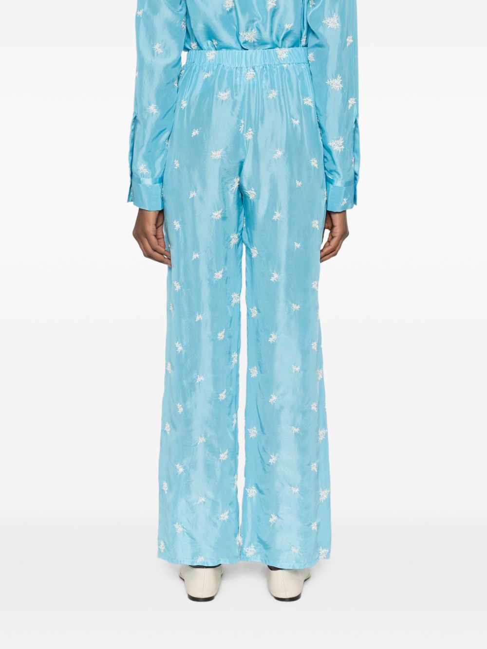 Forte Forte Embroidered silk trousers