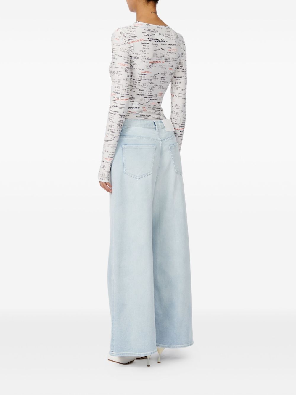 MM6 Maison Margiela Wide-leg denim jeans