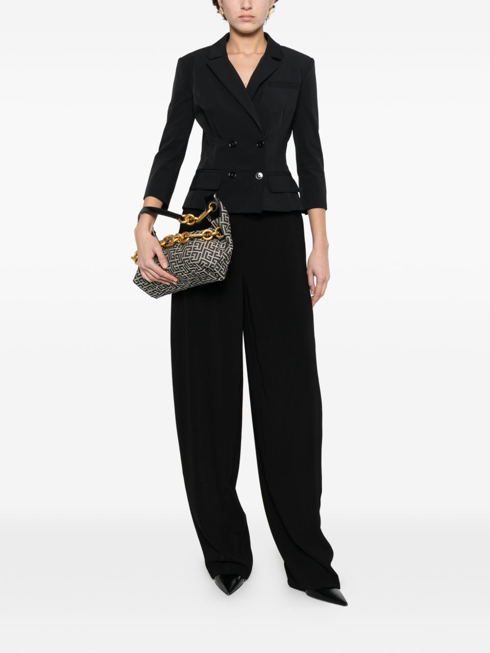 Elisabetta Franchi Belted double-breasted jacket