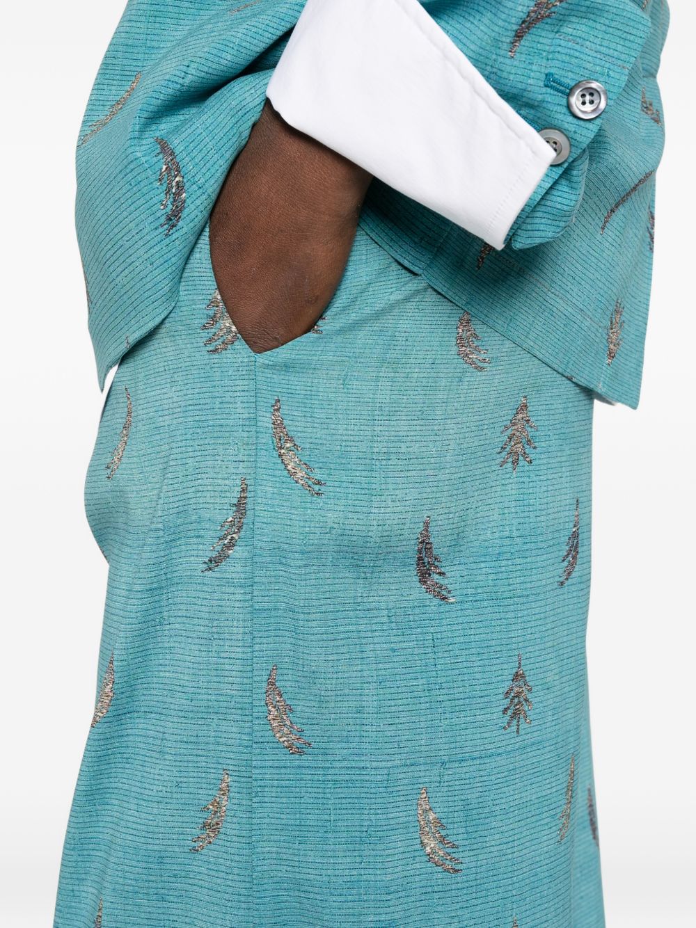 Pierre Louis Mascia Printed silk trousers