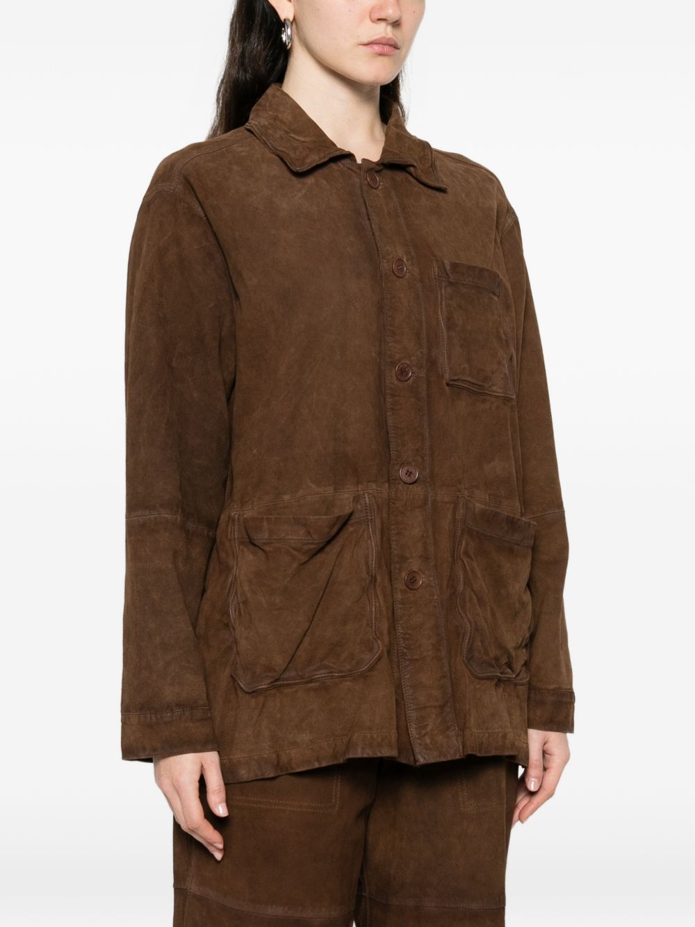 Parosh P.A.R.O.S.H. Suede leather jacket