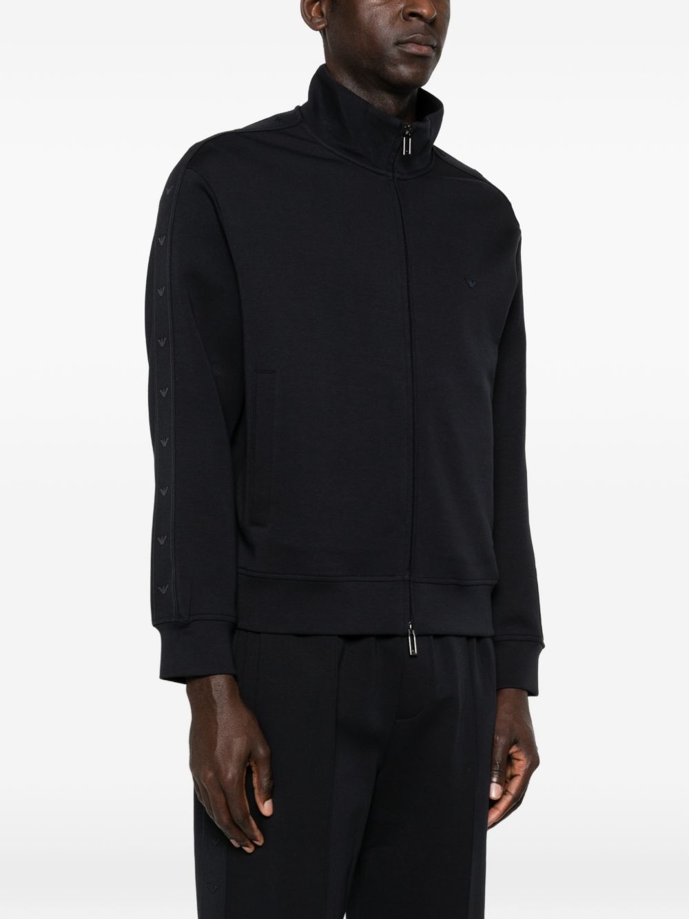 Emporio Armani Cotton zipped sweatshirt