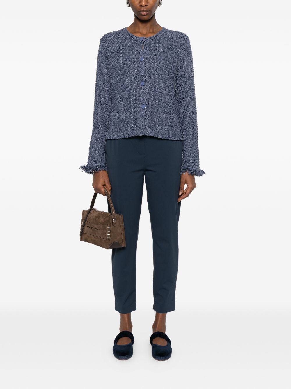 Emporio Armani Cotton blend blazer jacket