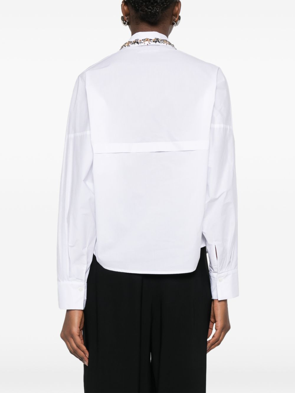 Ermanno Firenze Embroidered cotton shirt