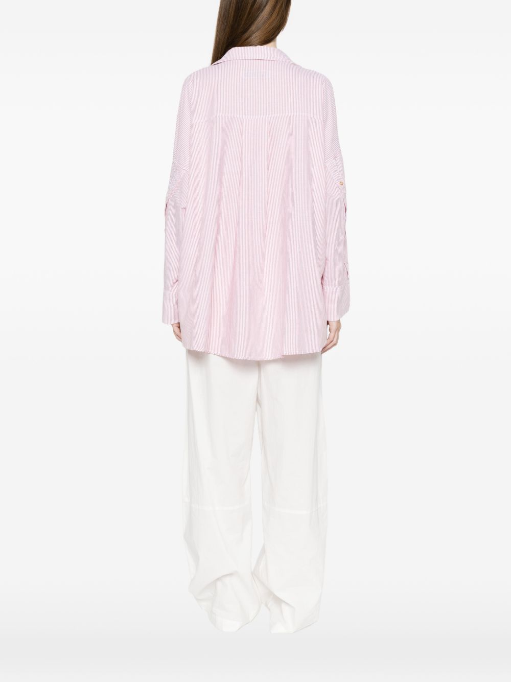 White Sand Striped cotton shirt