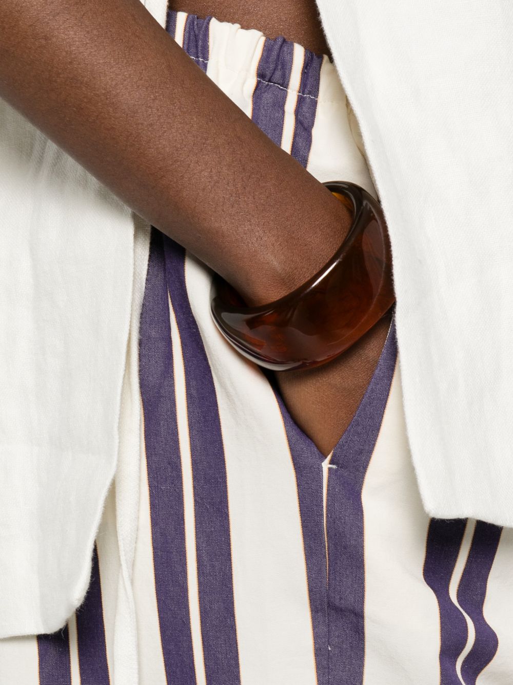Forte Forte Striped drawstring trousers