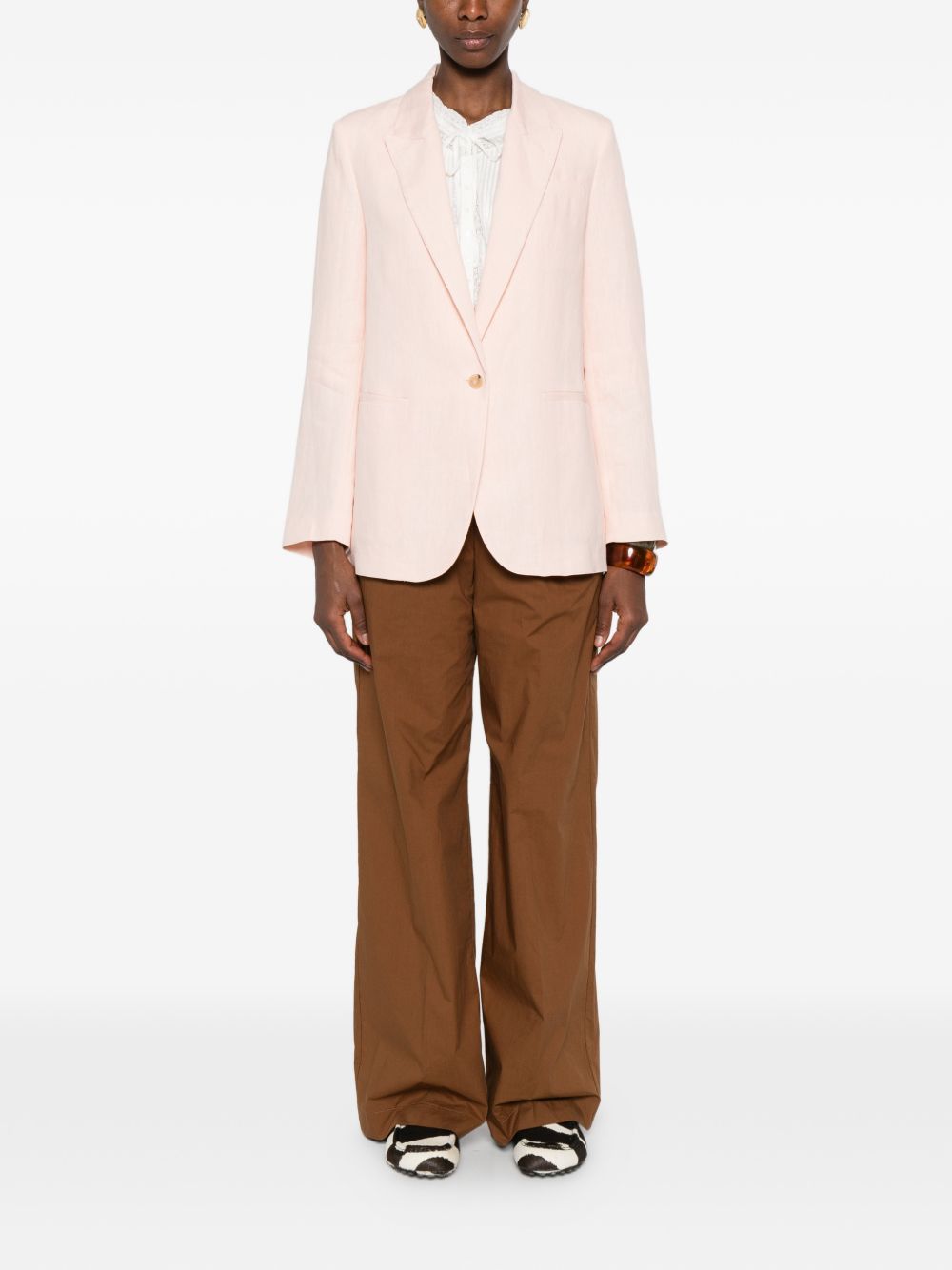 Forte Forte Linen single-breasted jacket