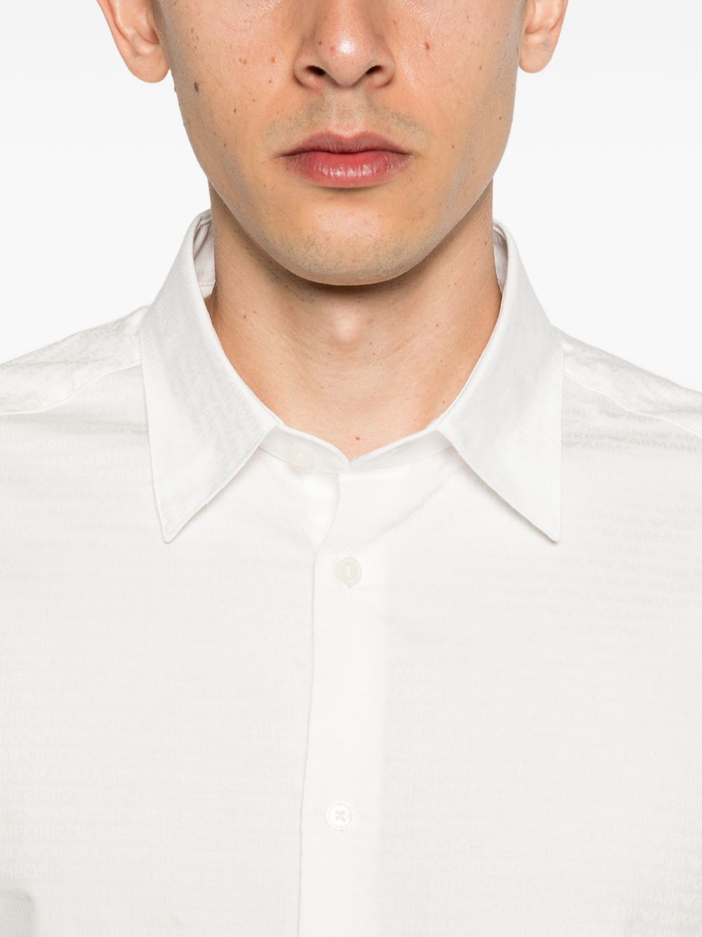 Emporio Armani Logo cotton shirt