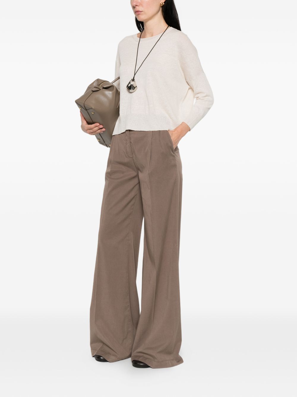 Via Masini 80 Linen blend trousers