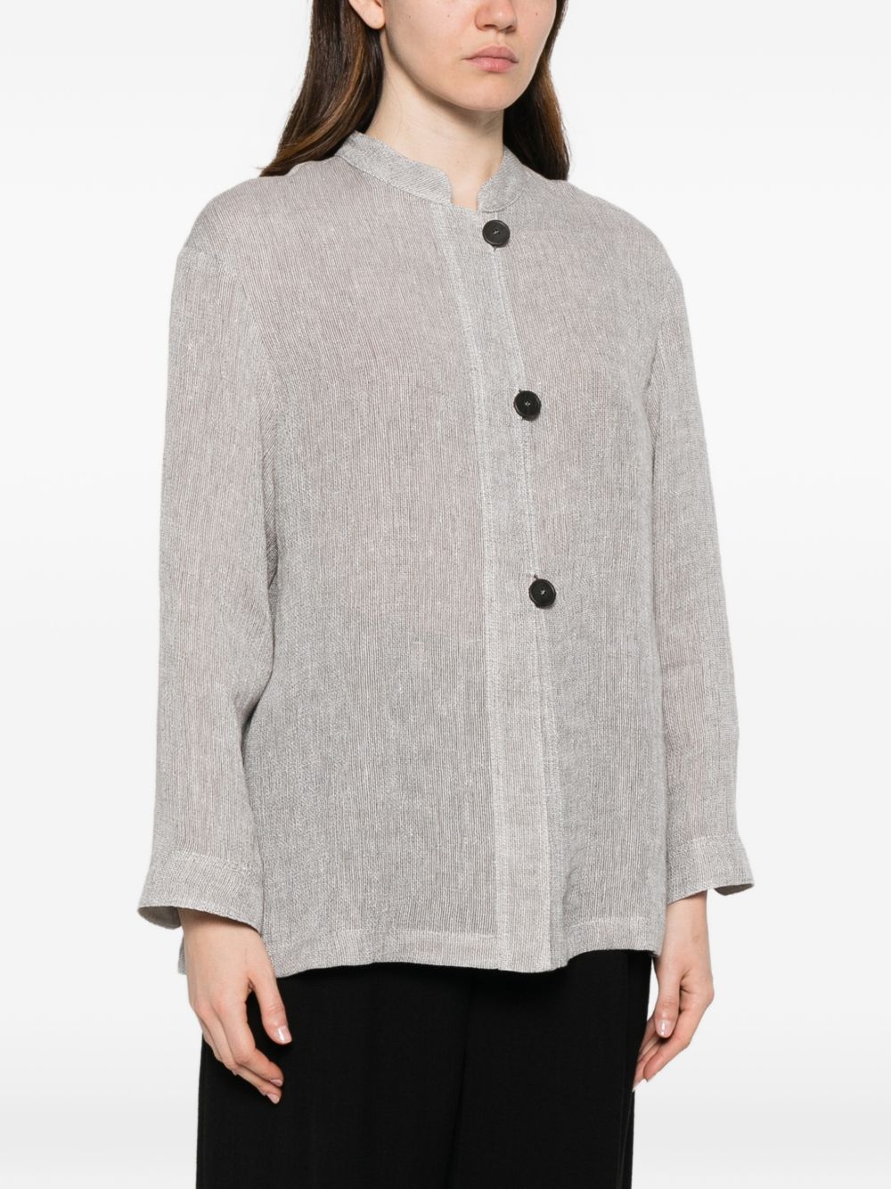 Emporio Armani Linen buttoned jacket