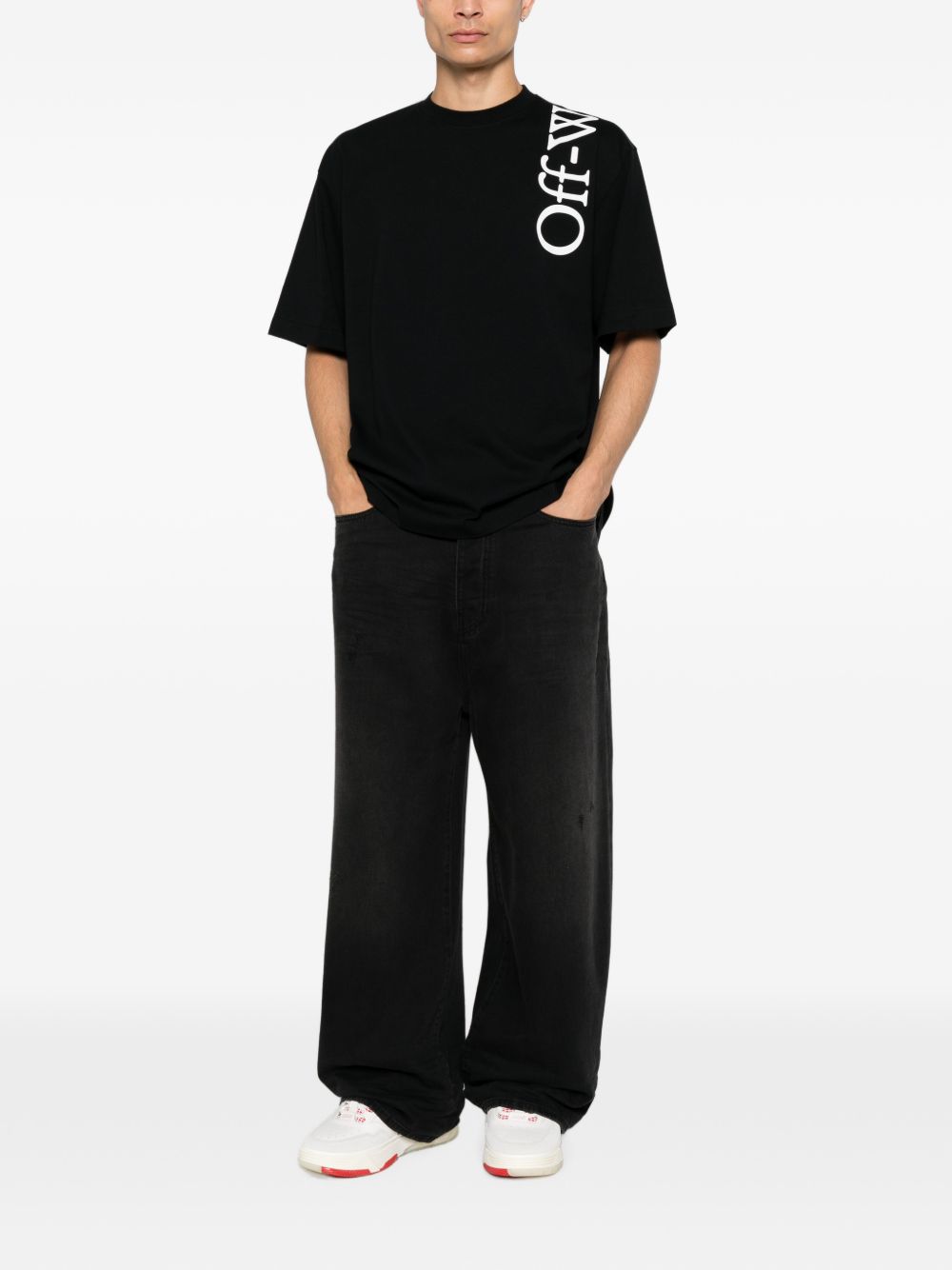 Off White T-shirts and Polos BLACK