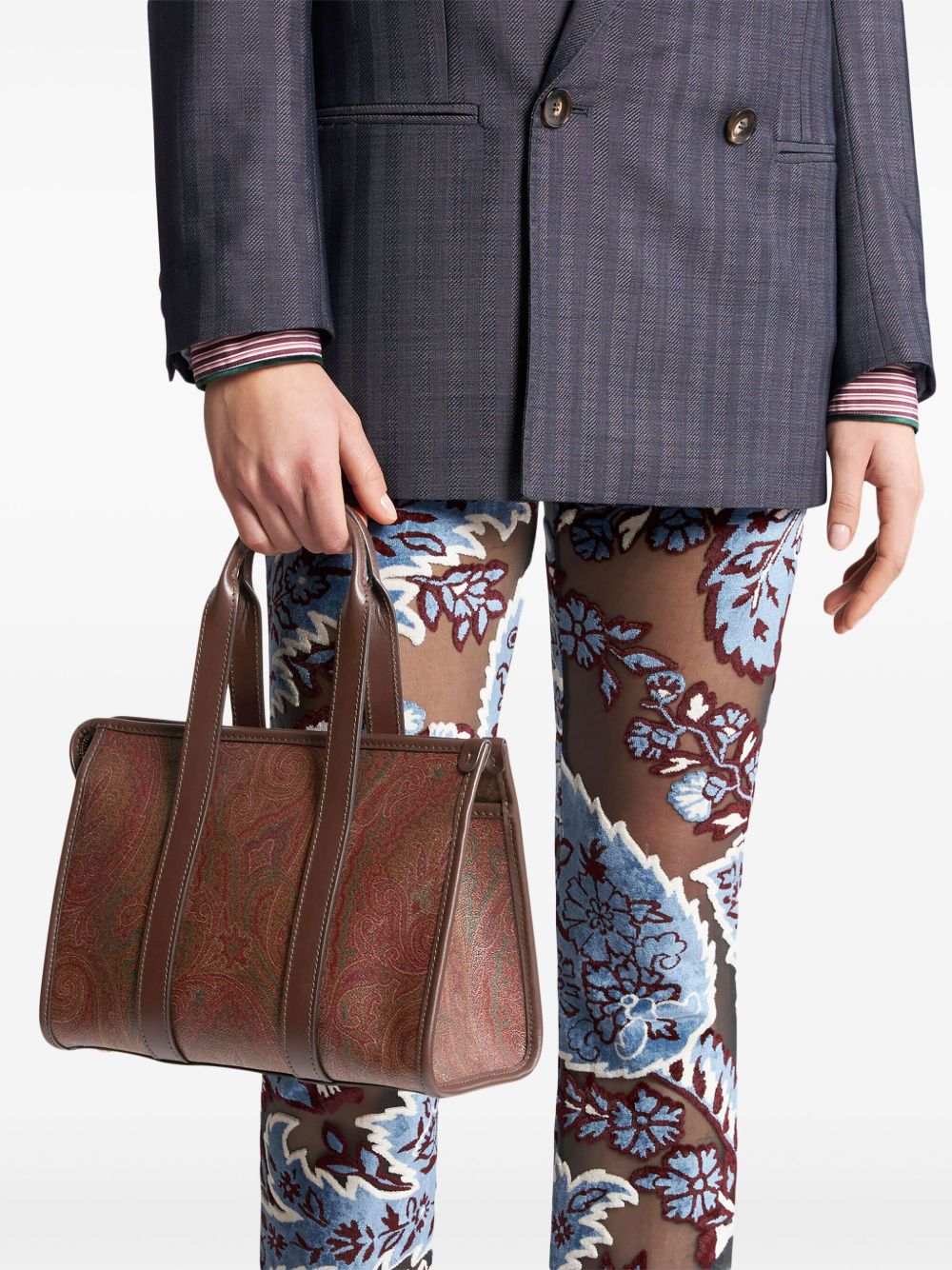 Etro Paisley Canvas Tote
