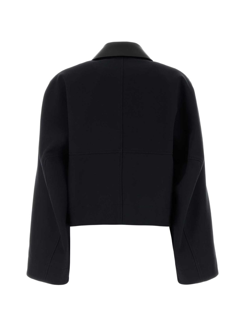Givenchy Leather-Collar Cotton Jacket