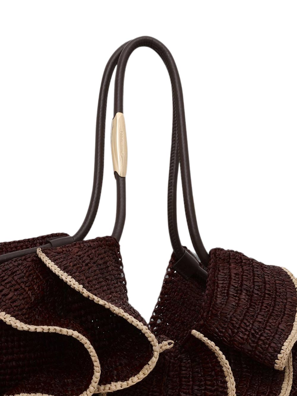 Zimmermann Woven Ruffle Tote