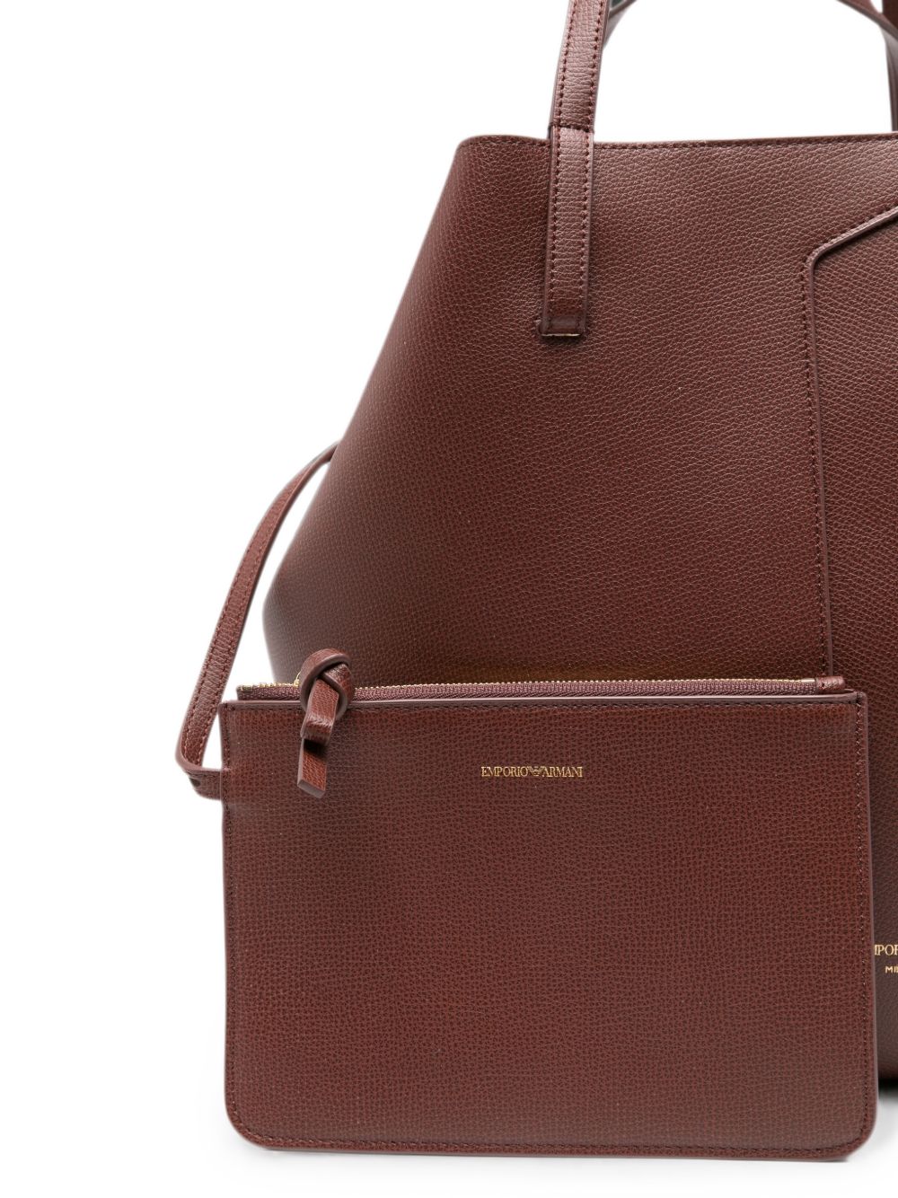 Emporio Armani Leather Tote Bag