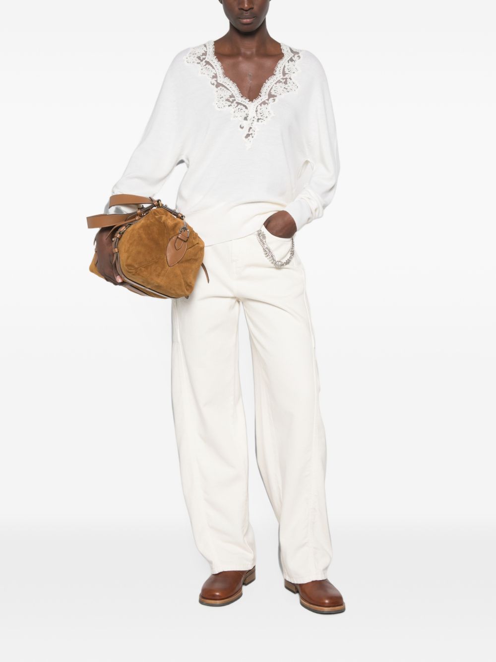 ERMANNO FIRENZE Trousers WHITE