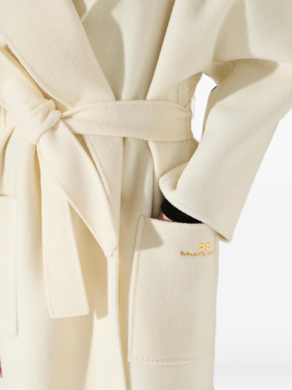 Elisabetta Franchi Coats WHITE