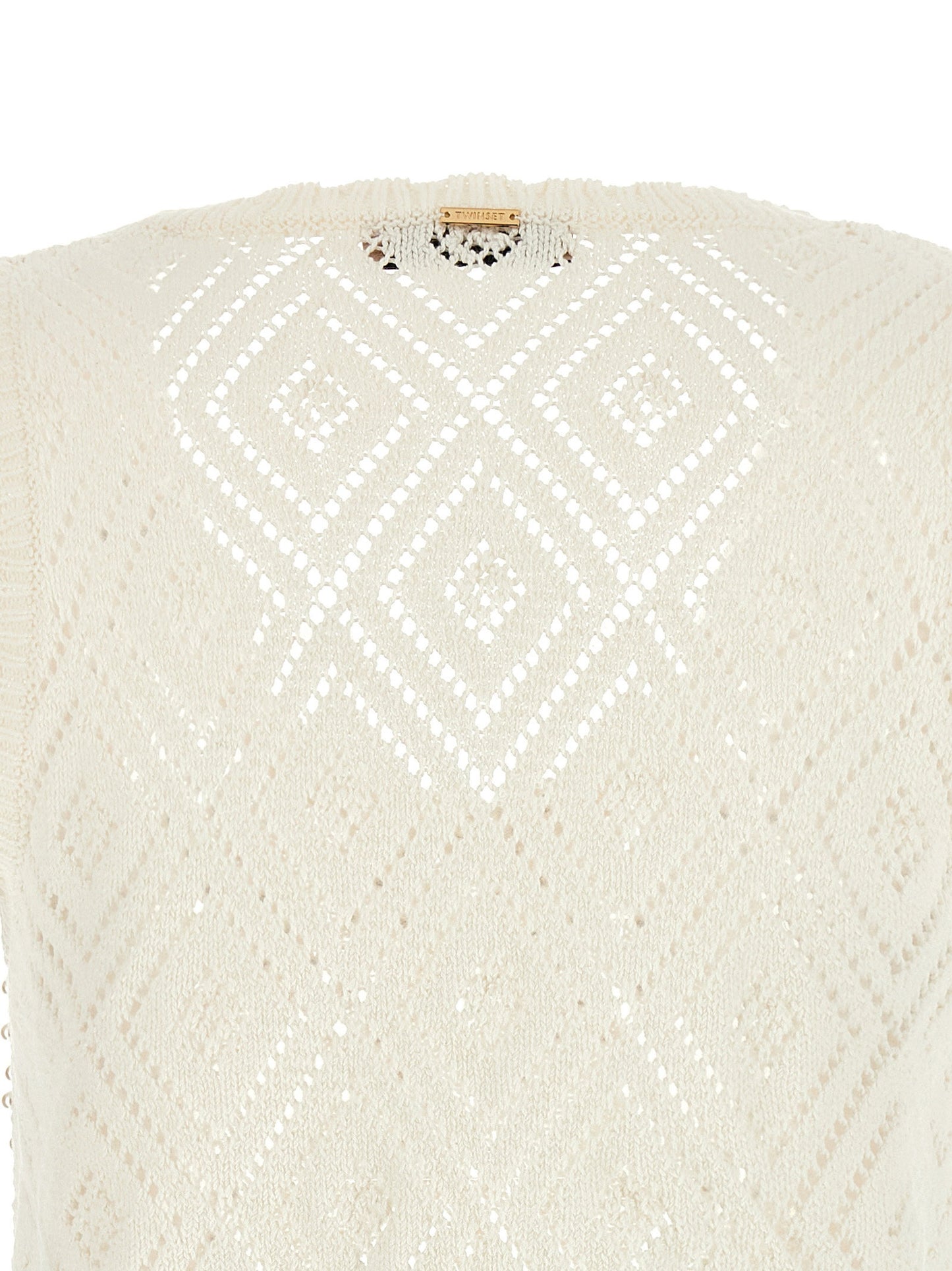 Twin Set Pearl Top