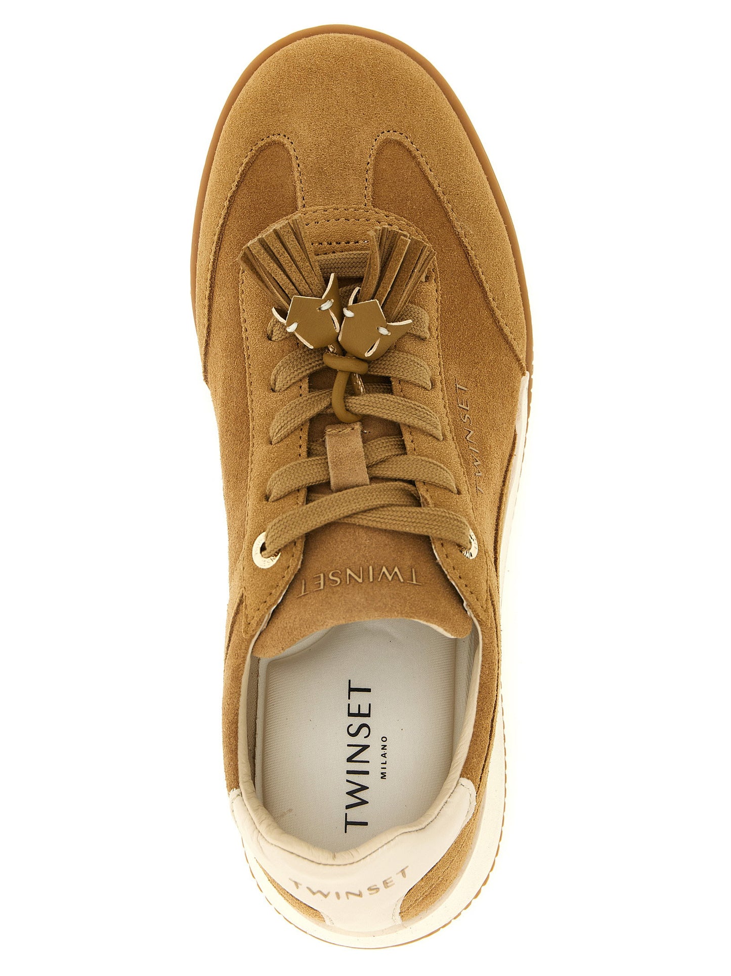 Twin Set Suede Sneakers With Tassels