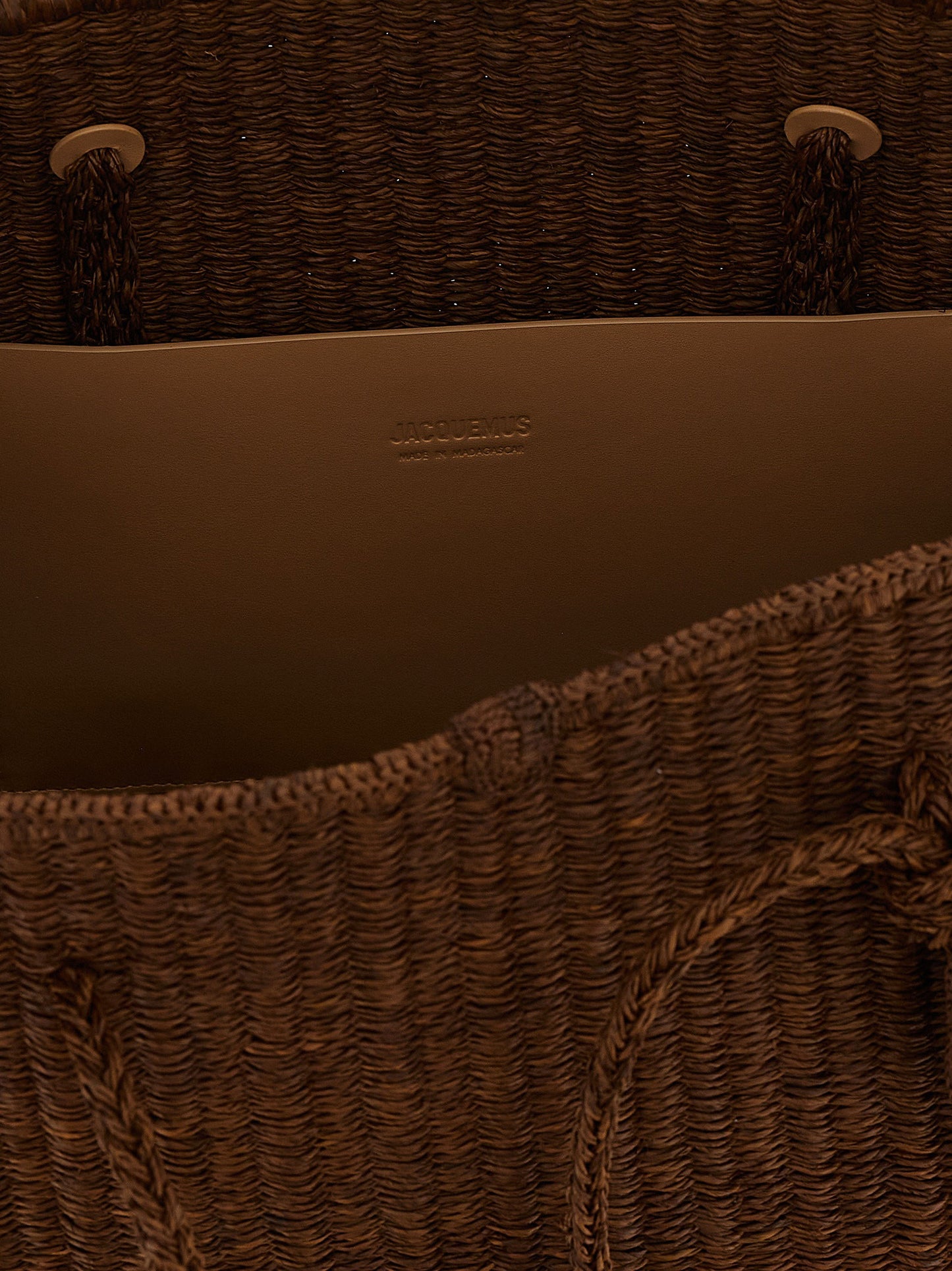Jacquemus Le Grand Turismo Raphia Shopping Bag