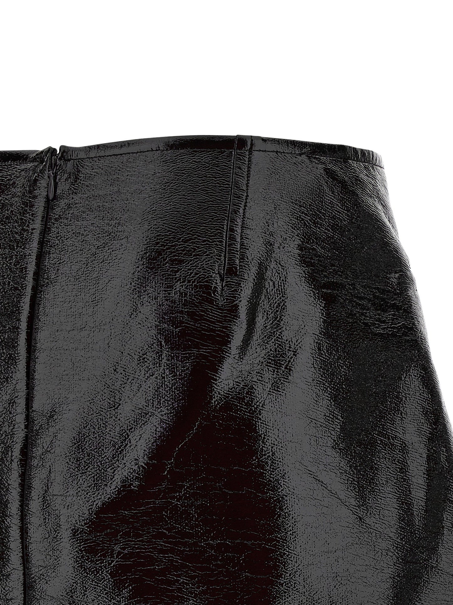 Courreges Fold Vinyl Mini Skirt