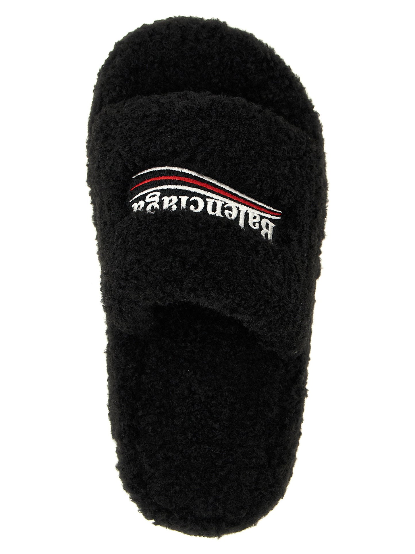 Balenciaga Furry Platform Slides