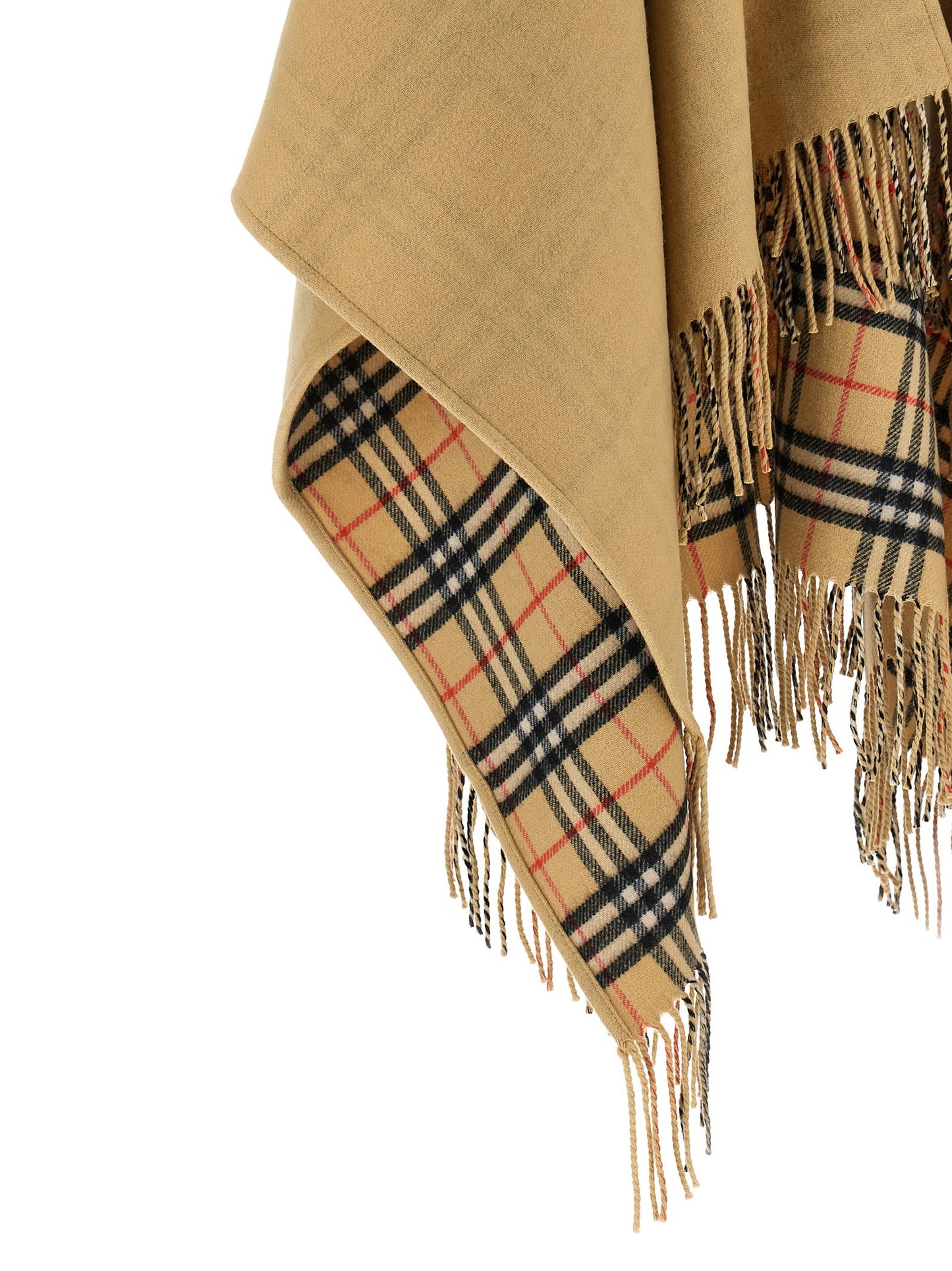 Burberry Check Wool Reversible Cape