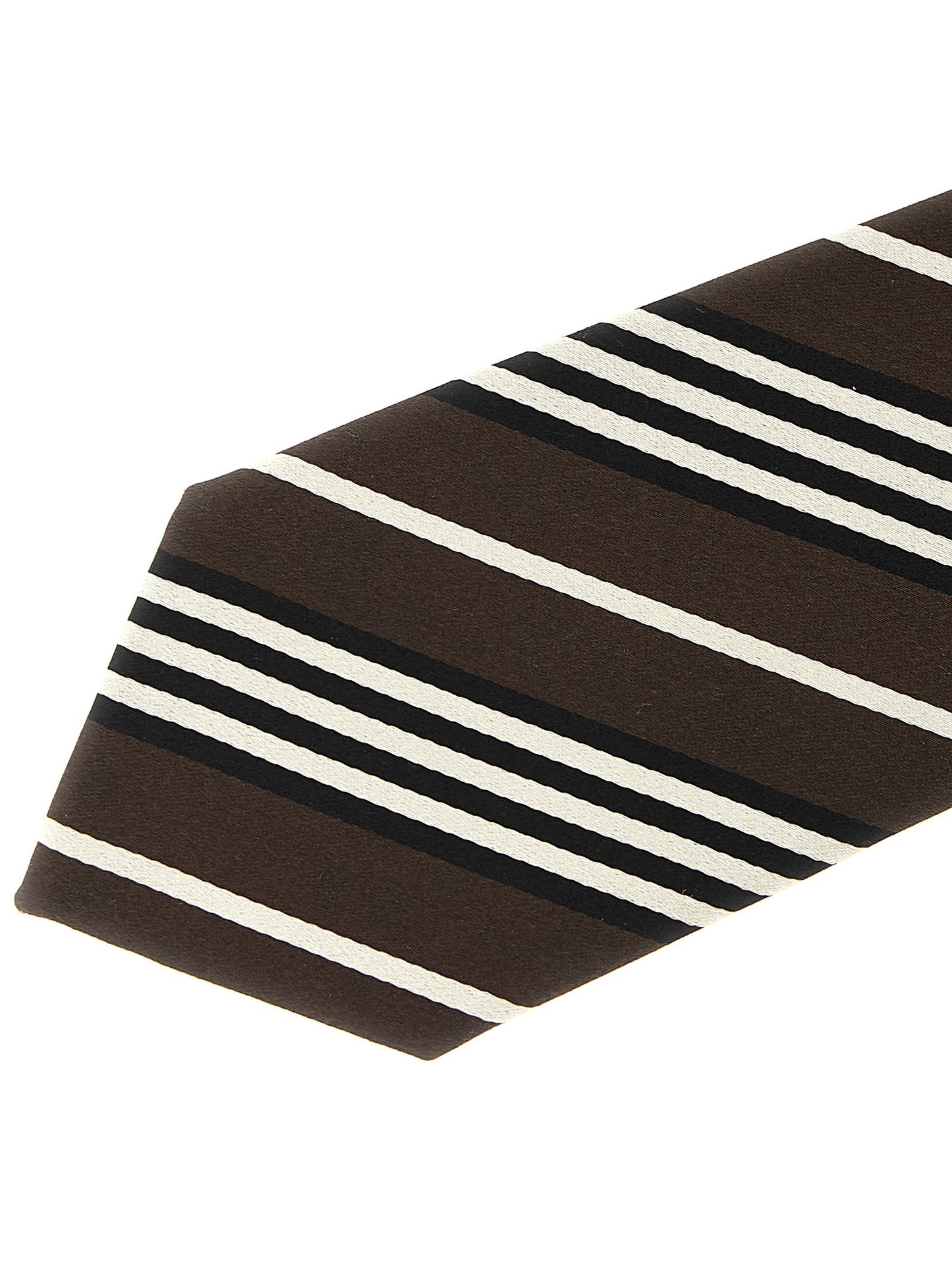 Saint Laurent Diagonal Striped Tie