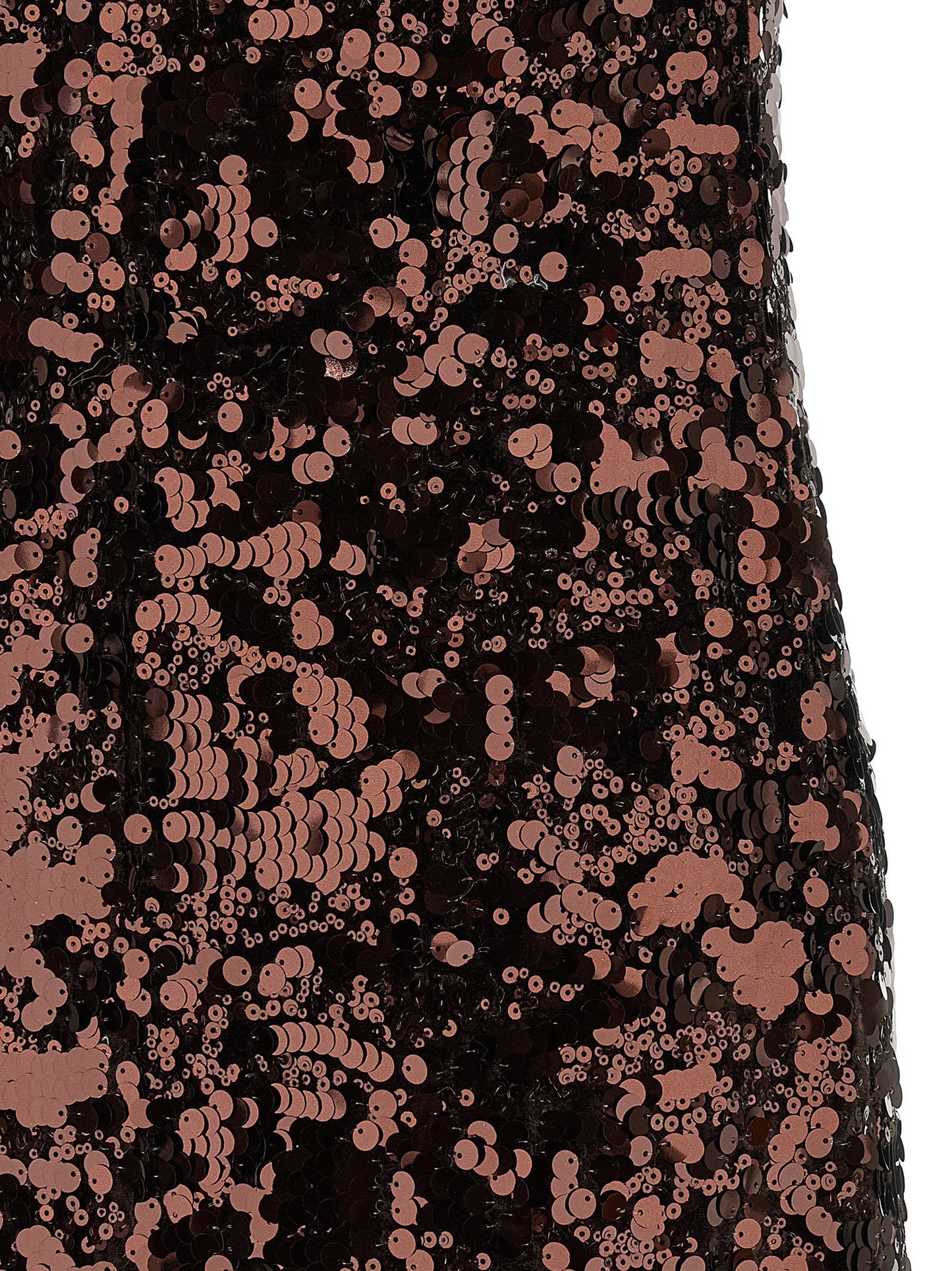 Ganni Velvet Sequins Straight Midi Dress
