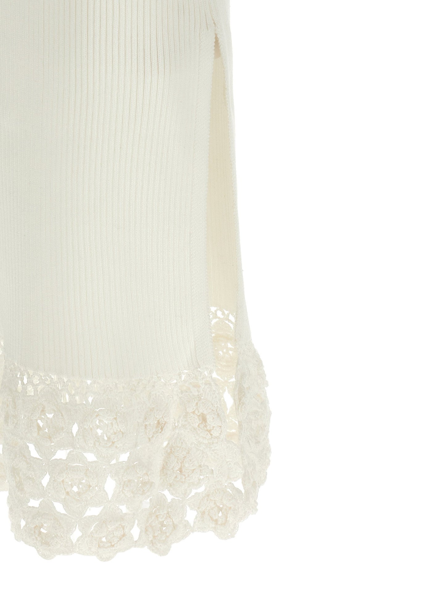 Ganni Cotton Crochet Dress